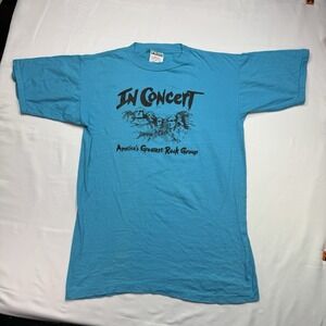 Vintage America's Greatest Rock Group In Concert Mt Rushmore Single Stitch Sz L